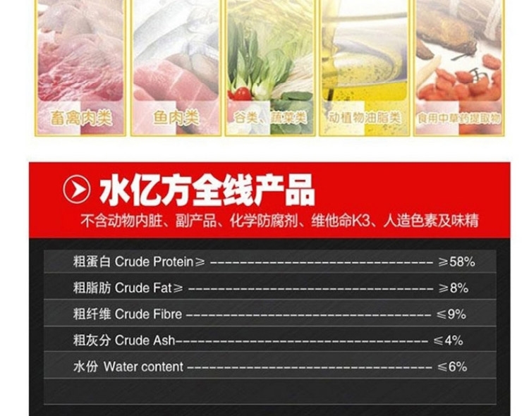 水亿方 唯纯干虾龙鱼地图鹦鹉海水鱼增色饲料80G