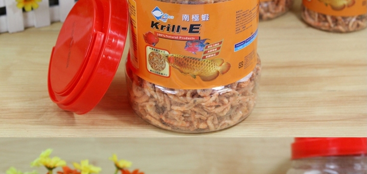 水亿方南极磷虾干无尖刺龙鱼罗汉鹦鹉虾干饲料鱼食