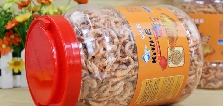 水亿方南极磷虾干无尖刺龙鱼罗汉鹦鹉虾干饲料鱼食