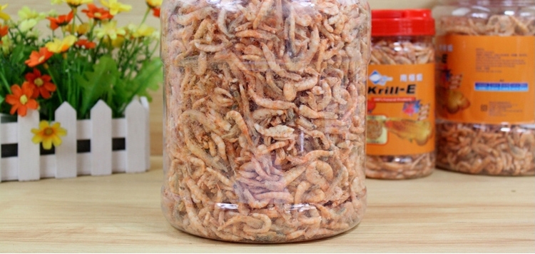 水亿方南极磷虾干无尖刺龙鱼罗汉鹦鹉虾干饲料鱼食