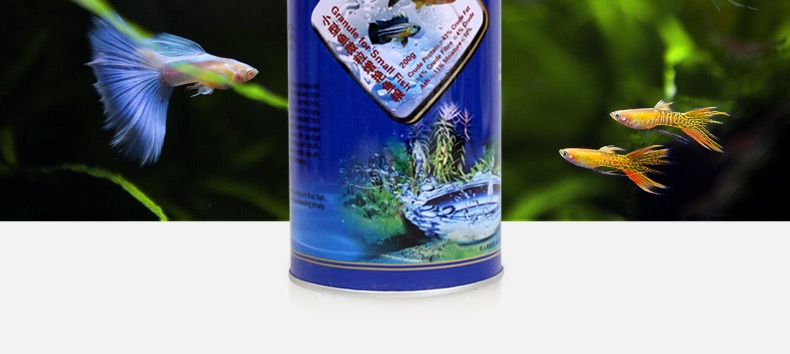水亿方小型鱼微粒灯科孔雀剑鱼小型幼鱼饲料200G