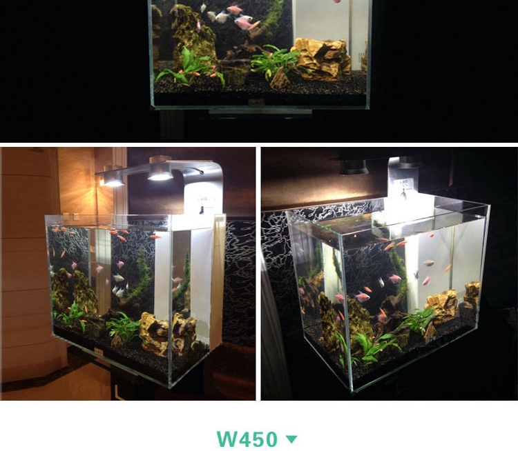 LEO 超白缸带LED灯海水/龟/虾/草缸水族箱鱼缸W450/W450H 多款可选