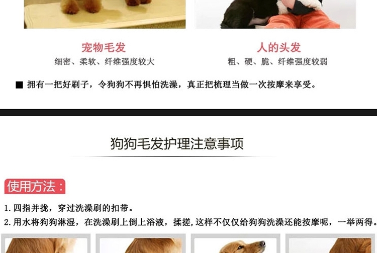哈特丽 宠物按摩美容手套 犬猫通用