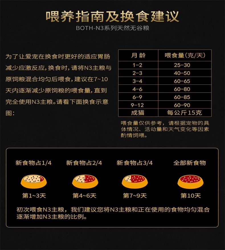 BOTH N3成猫粮三文鱼海藻天然无谷美毛防毛球猫粮(4lb)1.8kg C63