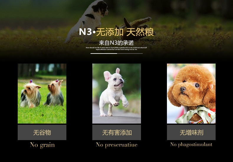 BOTH N3小型犬成犬粮鸭肉三文鱼天然无谷配方狗粮(4lb)1.8kg D52