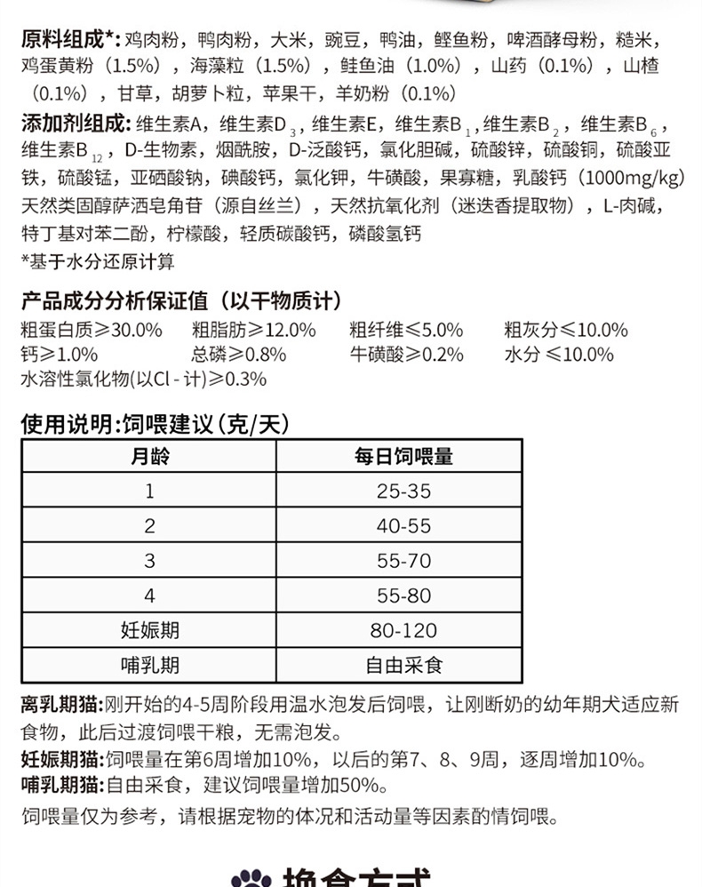 比瑞吉 离乳期幼猫奶糕粮 2kg