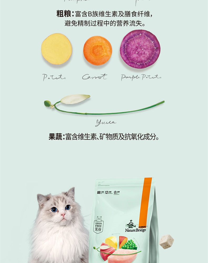 比瑞吉 去毛球成猫粮 2kg
