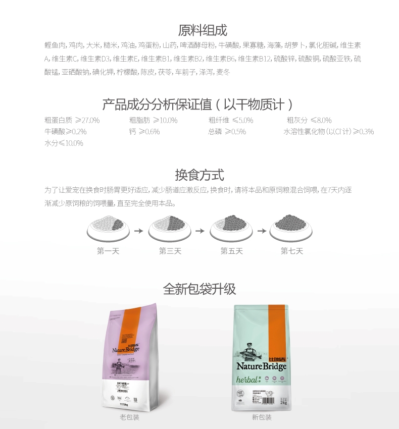 比瑞吉 车前子泌尿道调理成猫粮天然粮2kg