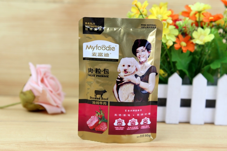 麦富迪 狗用清炖牛肉 肉粒包95g*12包 狗湿粮