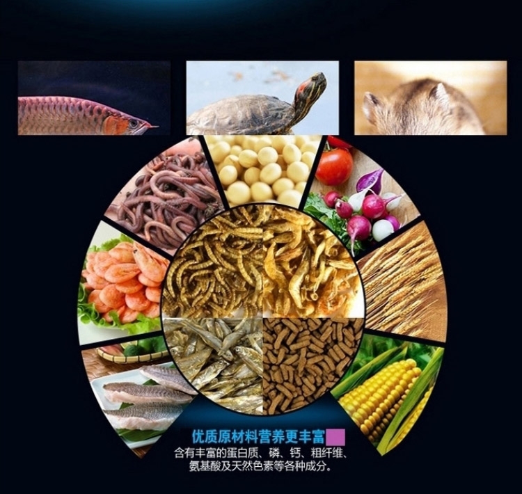 乐基高蛋白面包虫干淡水虾干天然鱼干