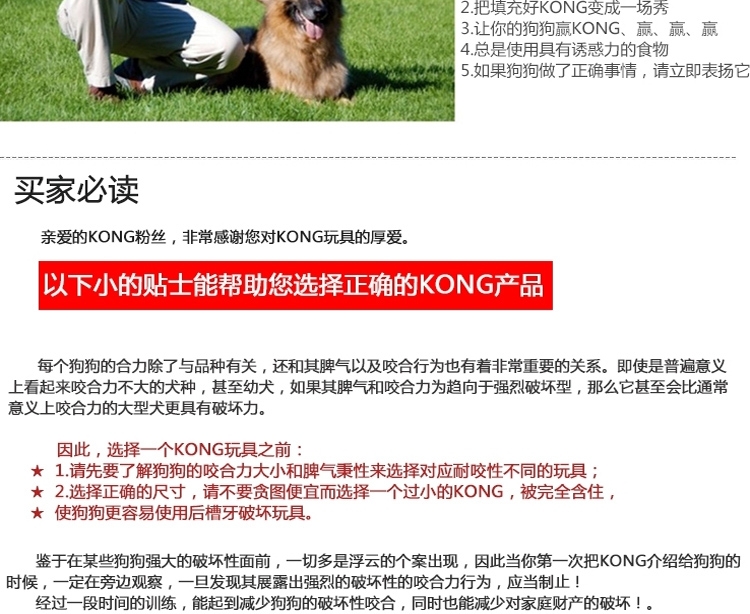 美国KONG 天然橡胶耐咬漏食葫芦 多款可选 狗玩具