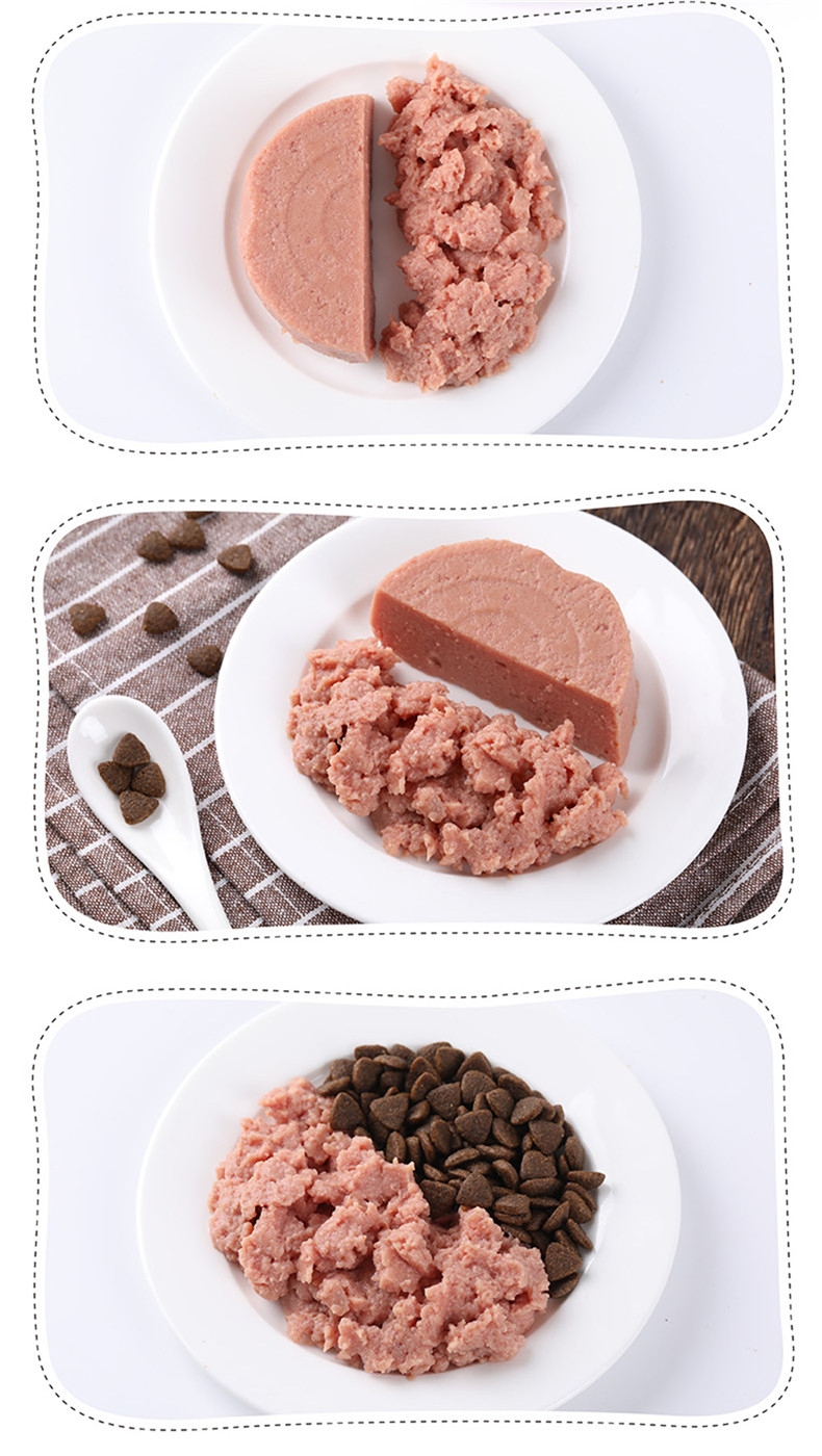 顽皮Wanpy happy100猫用鸡肉味慕斯罐头95g*12罐 猫罐头猫湿粮(新老包装,随机发货)