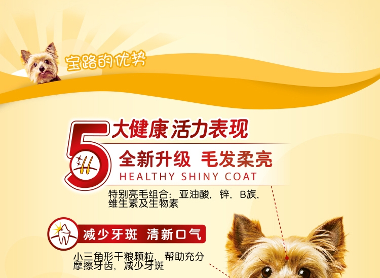 宝路Pedigree 牛肉蔬菜中小型成犬粮 500g