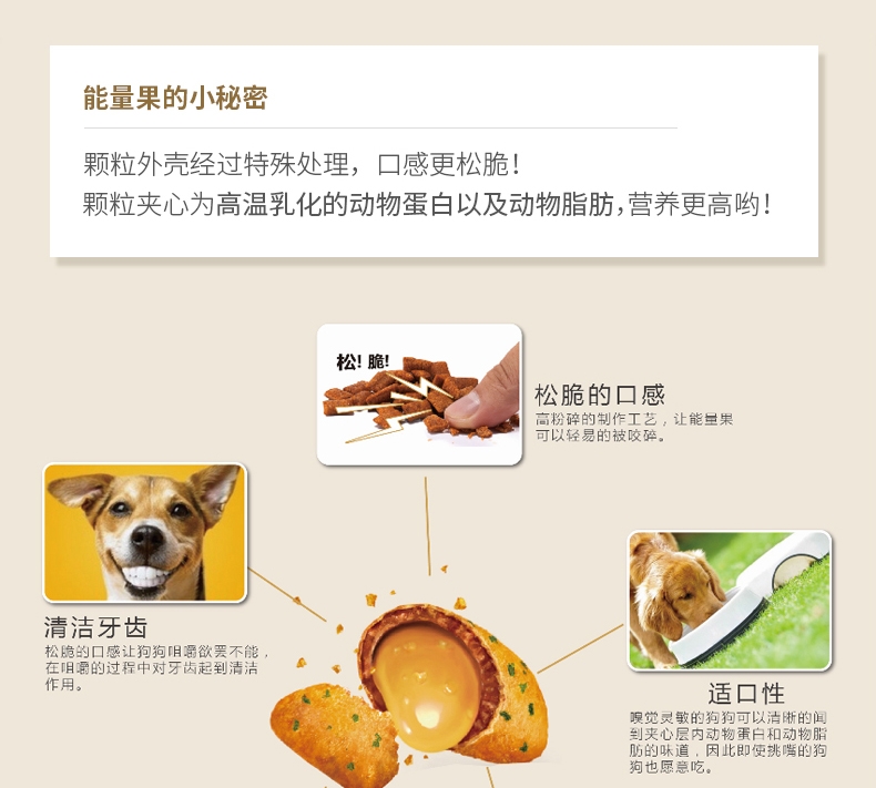优基能量果小型犬全价幼犬粮 1.5kg