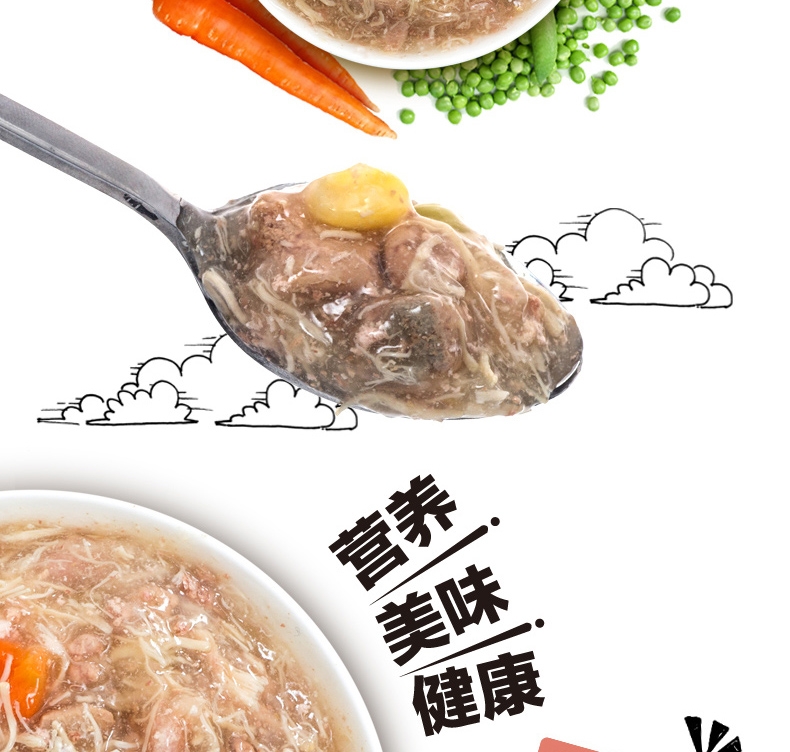 顽皮Wanpy 猪肉鲜封包狗湿粮 80g*24包