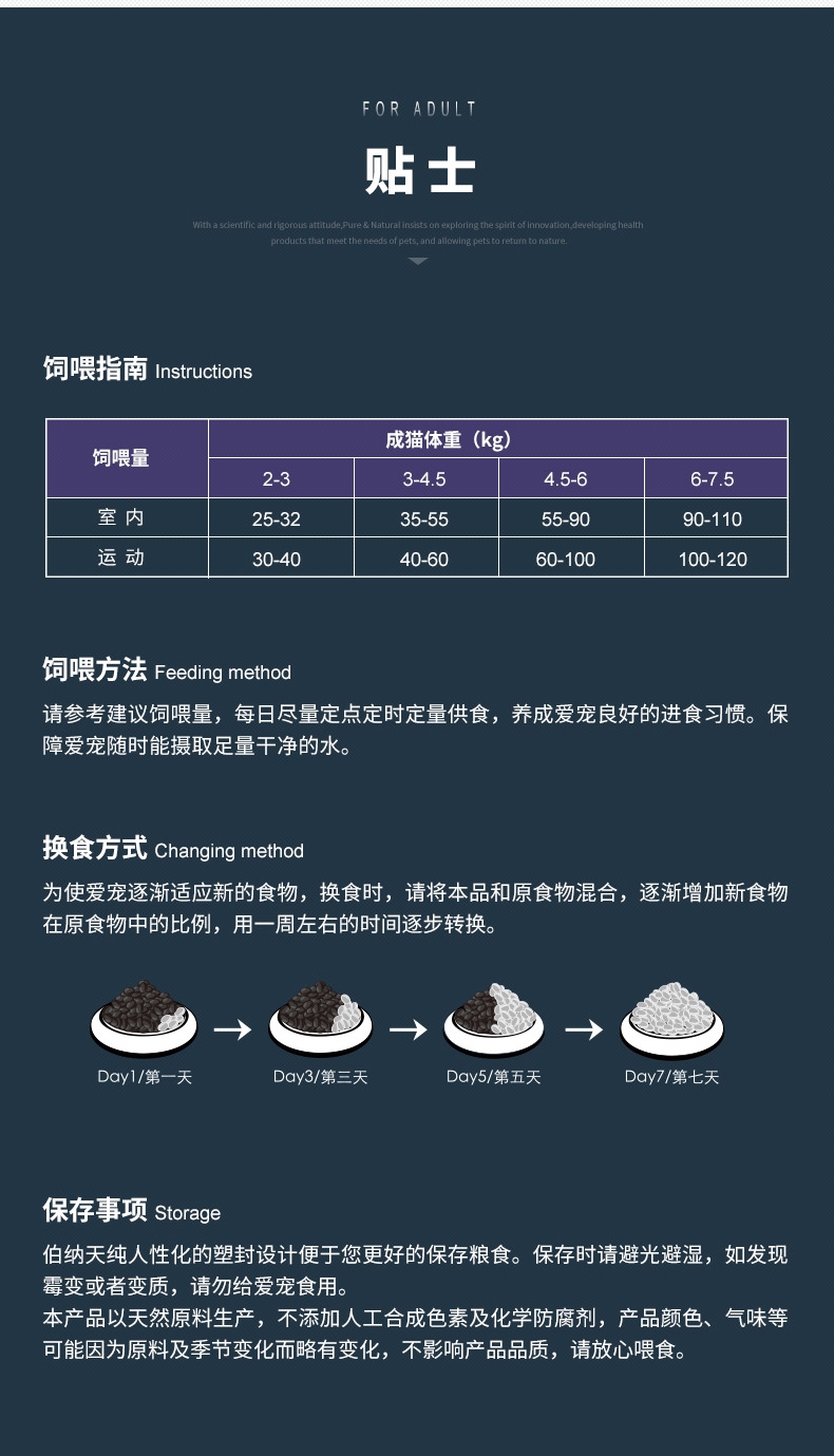 伯纳天纯 成猫天然无谷配方猫粮1.5kg