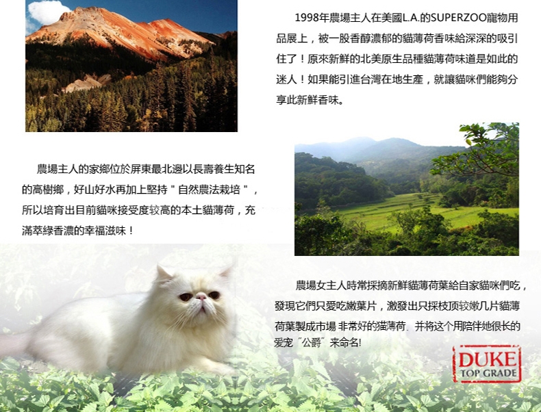 猫咪旺农场 日晒薄荷嫩叶去毛球猫零食 9.8g