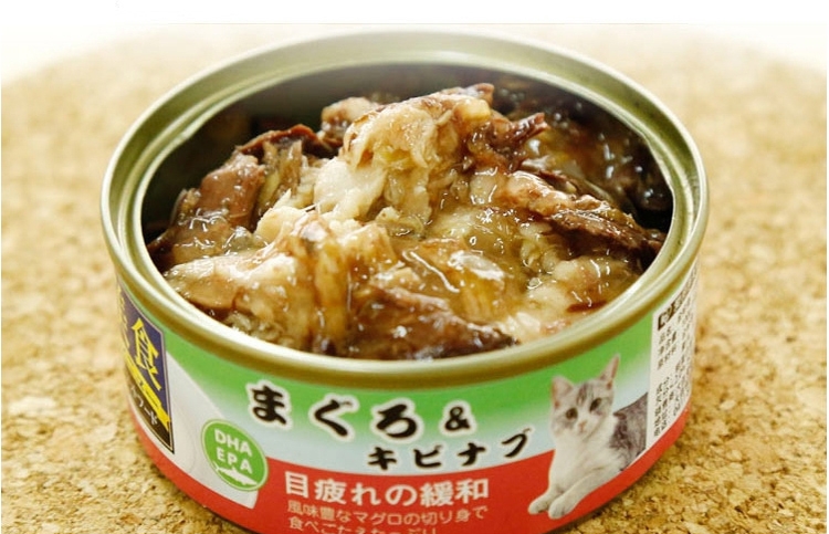 爱丽思Iris 金枪鱼丁香鱼口味猫罐头 100g*3罐