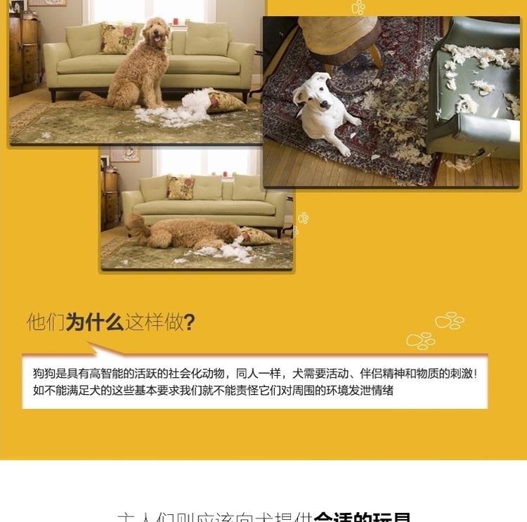 伊丽Elite 乳胶发声狗玩具 中小型犬用