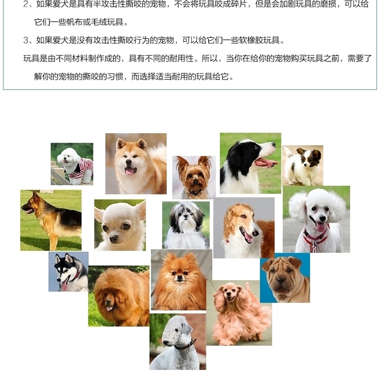 伊丽Elite 乳胶发声狗玩具 中小型犬用
