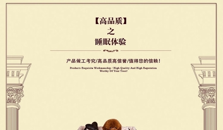 爱宝嘉 复古黑玫瑰绒宠物窝 送配套靠枕 全可拆洗