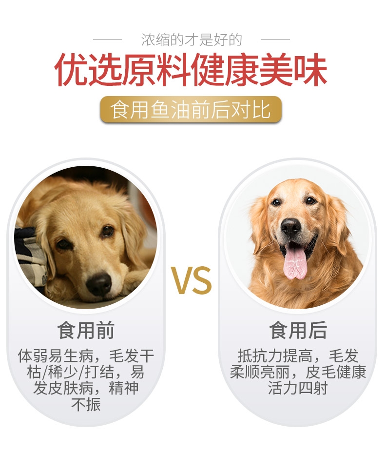 MAG 犬用超浓缩冰岛三文鱼油 300ml Ω-3含量≥36% 美毛亮毛