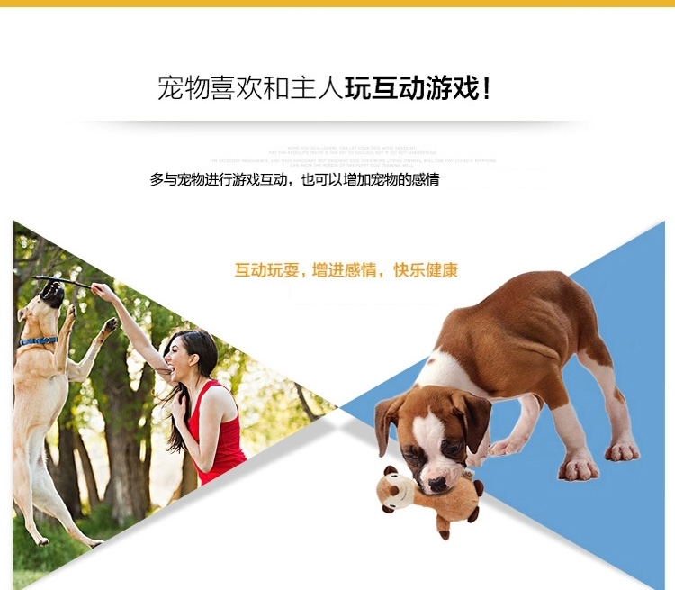 AFP 超声波毛绒狗狗玩具-沉默寡言的松鼠(3260)