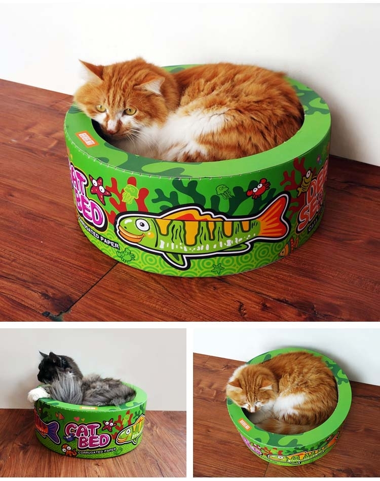 田田猫 深海系列蛋糕猫窝猫抓板