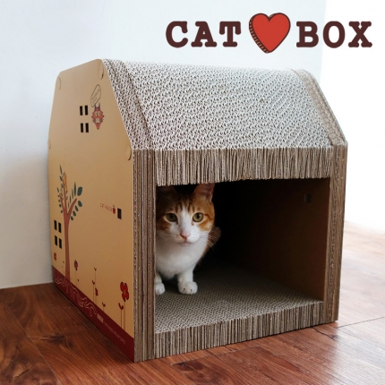 田田猫 创意立体加强型猫房子