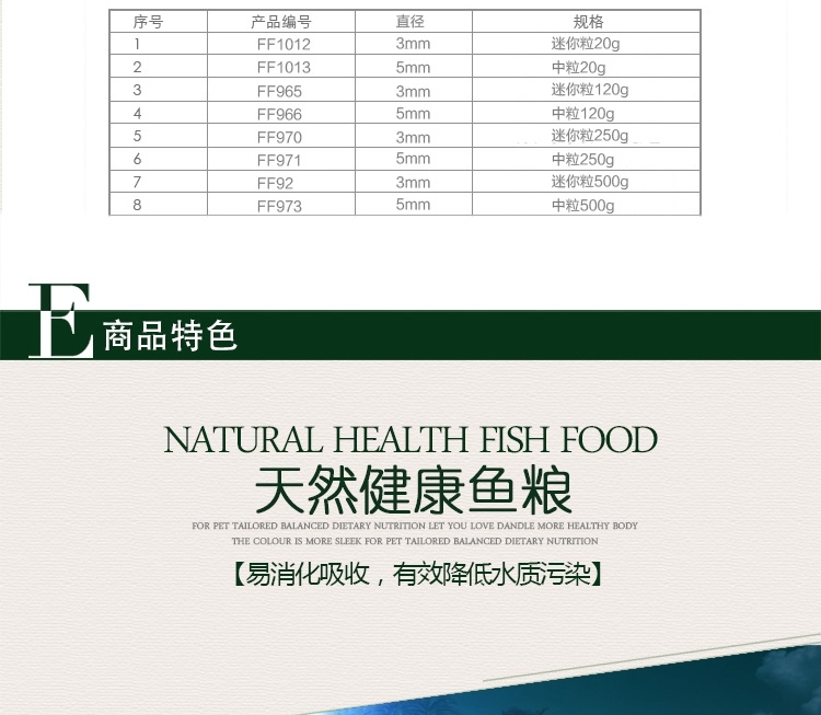 仟湖OF傲深FH-G1专业罗汉凸头饲料起头寿星头增头增色鱼粮