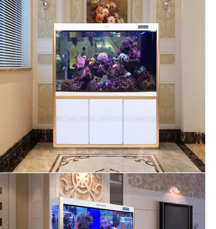 闽江鱼缸水族箱中型1.2米玻璃生态底滤免换水客厅大型金鱼缸1.5米