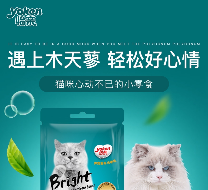 怡亲Yoken 木天蓼磨牙洁齿清新口气猫零食玩具 5只装
