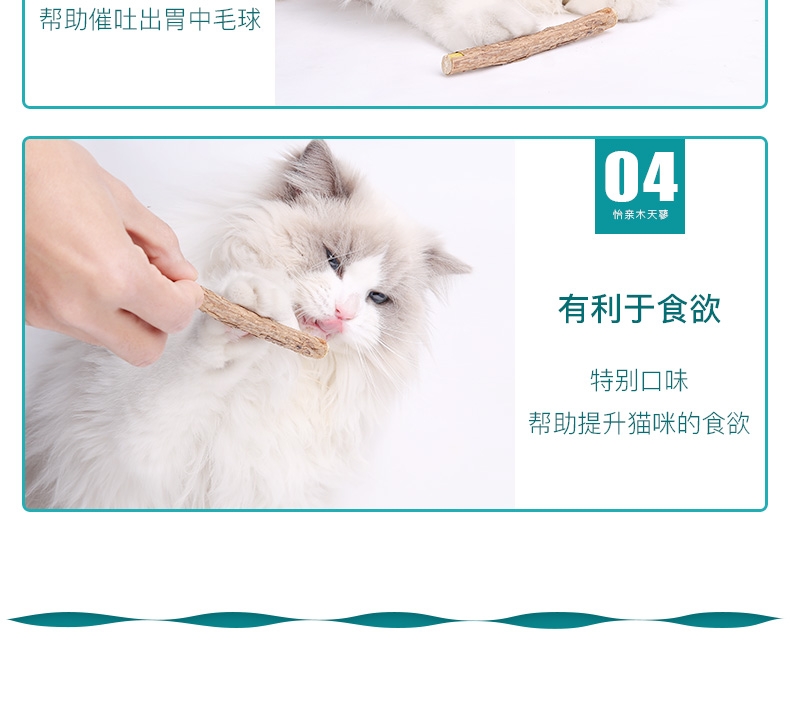 怡亲Yoken 木天蓼磨牙洁齿清新口气猫零食玩具 5只装