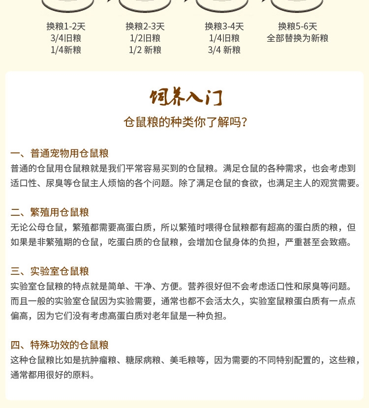 哈姆小宠谷物营养仓鼠粮 宠物仓鼠宝宝主粮饲料金丝熊食物用品120g