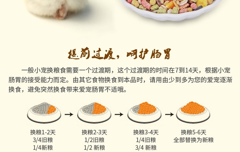 哈姆小宠谷物营养仓鼠粮 宠物仓鼠宝宝主粮饲料金丝熊食物用品120g