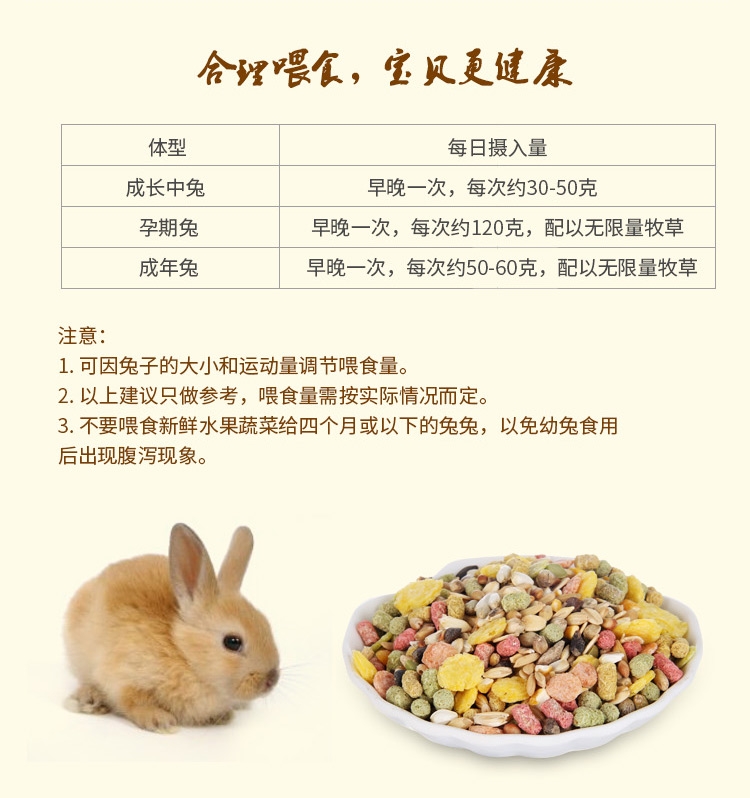 哈姆小宠 综合全龄兔粮2.5kg