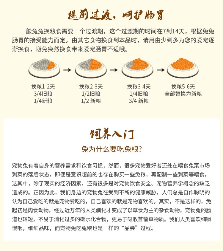 哈姆小宠 综合全龄兔粮2.5kg