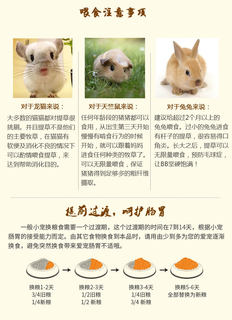 哈姆小宠 优质龙猫豚鼠牧草 兔子荷兰猪牧草 苜蓿草段454g