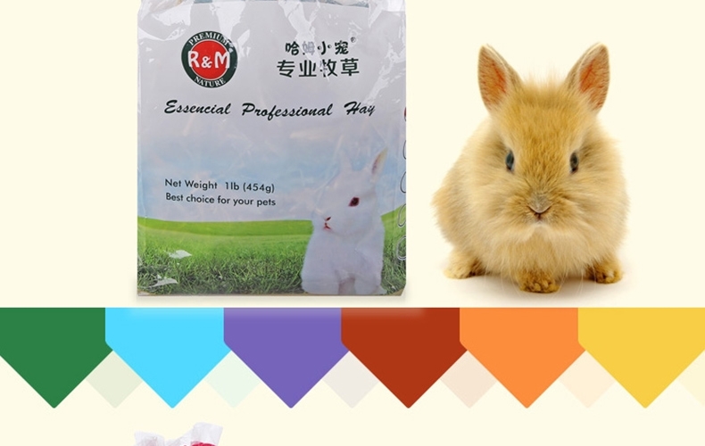 哈姆小宠 优质龙猫豚鼠牧草 兔子荷兰猪牧草 苜蓿草段454g