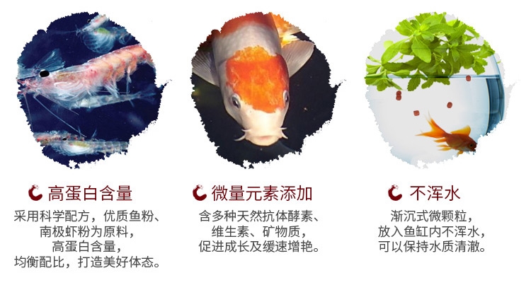 鱼食锦鲤饲料 锦跃色扬螺旋藻增艳育成观赏鱼粮金鱼饲料金鱼鱼食