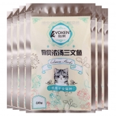 怡亲 扇贝浓汤三文鱼2支装40g*6 猫零食 怡亲 扇贝浓汤三文鱼2支装40g*6 猫零食