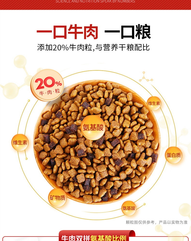 麦富迪 牛肉双拼粮小型犬成犬粮 2kg