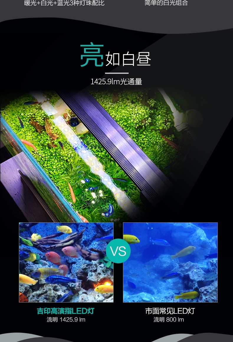吉印水草灯水族LED灯
