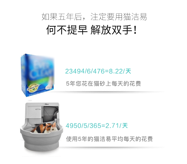 猫洁易CatGenie 智能自动猫厕所基本款 自动铲屎