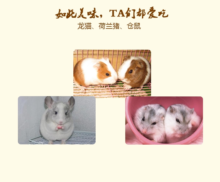 哈姆小宠经典营养豚鼠天竺鼠荷兰猪粮 饲料主食经典豚鼠粮454g