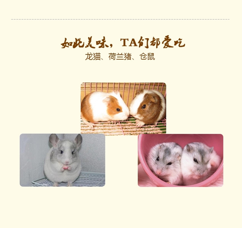 哈姆小宠经典营养豚鼠天竺鼠荷兰猪粮 饲料主食经典豚鼠粮454g