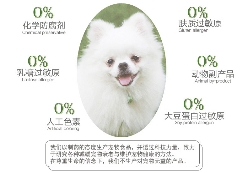 信元发育宝 博美成犬粮U系列活力营养配方犬粮1kg