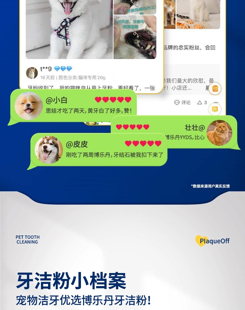 博乐丹Proden 猫用去牙石除口臭牙洁粉 40g 瑞典进口