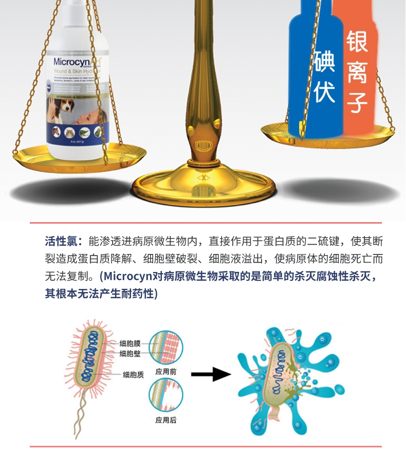 麦高臣 宠物犬猫通用神仙水 100ml 伤口及皮肤护理 美国进口 杀灭人类冠状病毒