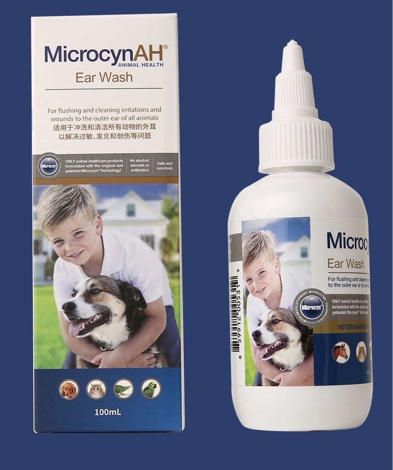 麦高臣 犬猫通用神仙洗耳水 100ml 消炎杀菌清洁耳垢耳漂洁耳液 美国进口
